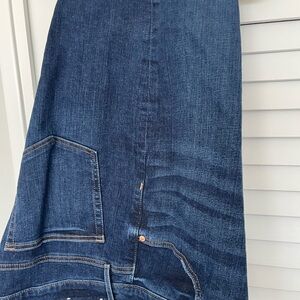 LOFT Blue Flare Wide Leg Jeans